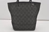 Authentic GUCCI Shoulder Tote Bag Purse GG Canvas Leather 31244 Black 4857I