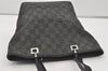 Authentic GUCCI Shoulder Tote Bag Purse GG Canvas Leather 31244 Black 4857I