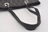 Authentic GUCCI Shoulder Tote Bag Purse GG Canvas Leather 31244 Black 4857I