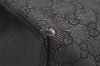 Authentic GUCCI Shoulder Tote Bag Purse GG Canvas Leather 31244 Black 4857I