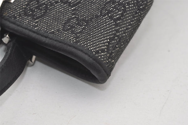 Authentic GUCCI Shoulder Tote Bag Purse GG Canvas Leather 31244 Black 4857I