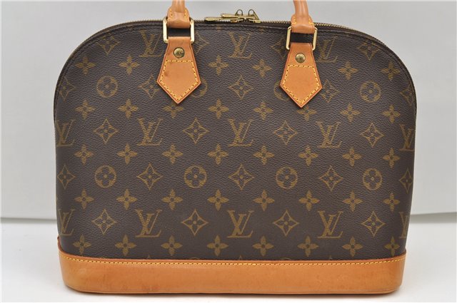 Authentic Louis Vuitton Monogram Alma Hand Bag Purse M51130 LV 4858E