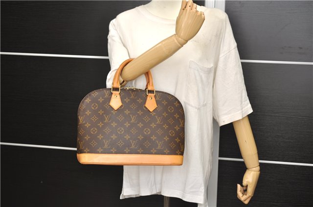 Authentic Louis Vuitton Monogram Alma Hand Bag Purse M51130 LV 4858E