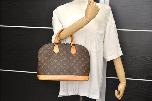 Authentic Louis Vuitton Monogram Alma Hand Bag Purse M51130 LV 4858E