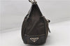 Authentic PRADA Nylon Leather Hand Shoulder Bag Brown 4859D