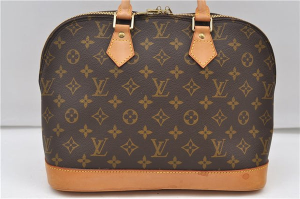 Authentic Louis Vuitton Monogram Alma Hand Bag Purse M51130 LV 4859E
