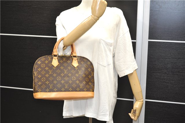 Authentic Louis Vuitton Monogram Alma Hand Bag Purse M51130 LV 4859E