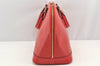 Authentic Louis Vuitton Epi Alma PM Hand Bag Red M52147 LV 4859I