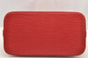 Authentic Louis Vuitton Epi Alma PM Hand Bag Red M52147 LV 4859I