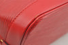 Authentic Louis Vuitton Epi Alma PM Hand Bag Red M52147 LV 4859I