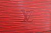Authentic Louis Vuitton Epi Alma PM Hand Bag Red M52147 LV 4859I
