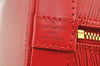 Authentic Louis Vuitton Epi Alma PM Hand Bag Red M52147 LV 4859I
