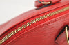 Authentic Louis Vuitton Epi Alma PM Hand Bag Red M52147 LV 4859I
