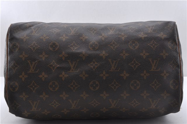 Authentic Louis Vuitton Monogram Speedy 35 Hand Boston Bag M41524 LV 4860D