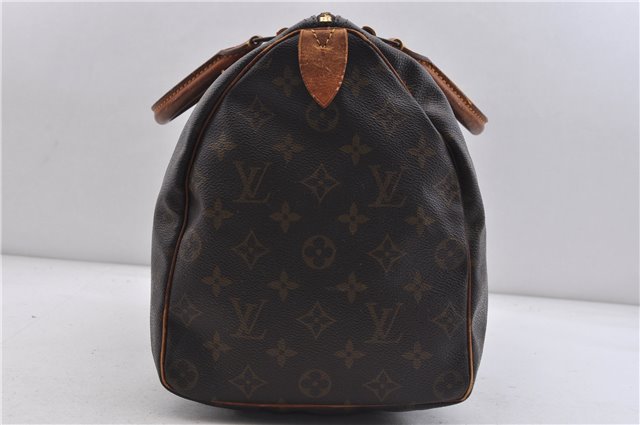 Authentic LOUIS VUITTON Monogram Speedy 35 Hand Bag M41524 LV 4861C