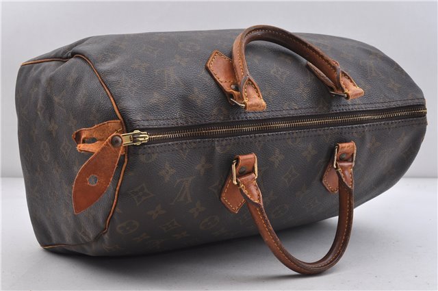 Authentic LOUIS VUITTON Monogram Speedy 35 Hand Bag M41524 LV 4861C