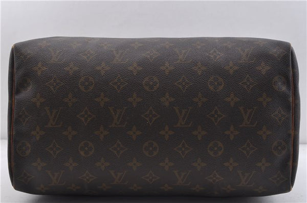 Authentic LOUIS VUITTON Monogram Speedy 35 Hand Bag M41524 LV 4861C