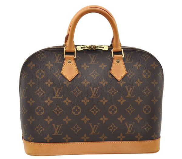 Authentic Louis Vuitton Monogram Alma Hand Bag Purse M51130 LV 4861E