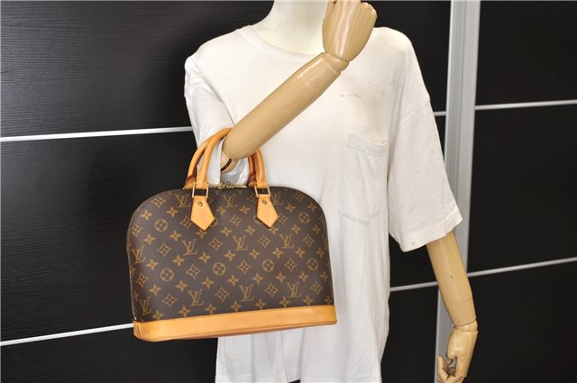 Authentic Louis Vuitton Monogram Alma Hand Bag Purse M51130 LV 4861E