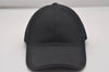 Authentic GUCCI Web Sherry Line Cap Canvas Leather Size S 21.7" Black 4861I