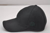 Authentic GUCCI Web Sherry Line Cap Canvas Leather Size S 21.7" Black 4861I