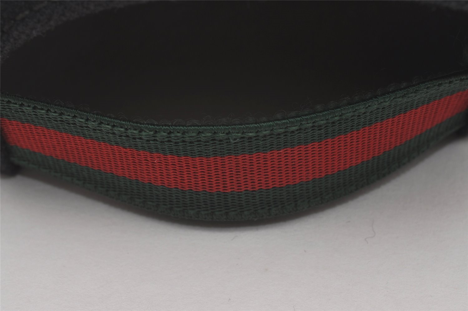 Authentic GUCCI Web Sherry Line Cap Canvas Leather Size S 21.7