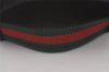 Authentic GUCCI Web Sherry Line Cap Canvas Leather Size S 21.7" Black 4861I