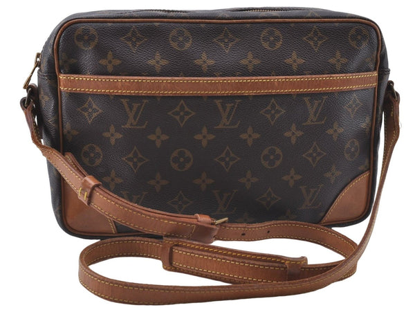 Auth Louis Vuitton Monogram Trocadero 30 Shoulder Cross Body Bag M51272 LV 4862D