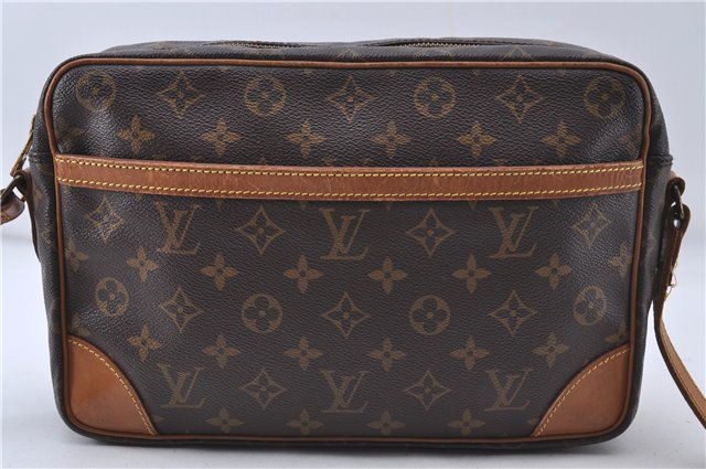 Auth Louis Vuitton Monogram Trocadero 30 Shoulder Cross Body Bag M51272 LV 4862D