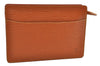 Authentic LOUIS VUITTON Epi Pochette Homme Clutch Bag Brown M52528 LV 4863C