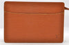 Authentic LOUIS VUITTON Epi Pochette Homme Clutch Bag Brown M52528 LV 4863C