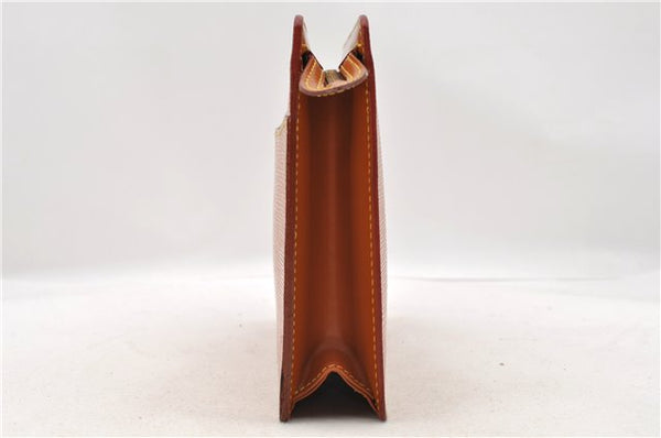 Authentic LOUIS VUITTON Epi Pochette Homme Clutch Bag Brown M52528 LV 4863C