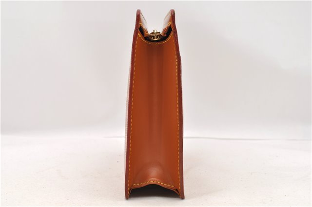 Authentic LOUIS VUITTON Epi Pochette Homme Clutch Bag Brown M52528 LV 4863C