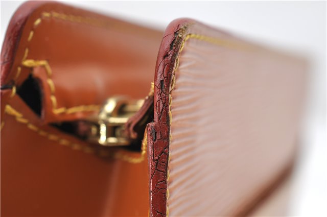 Authentic LOUIS VUITTON Epi Pochette Homme Clutch Bag Brown M52528 LV 4863C