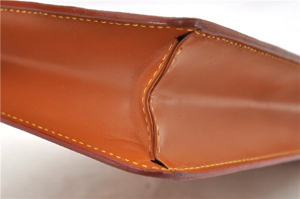 Authentic LOUIS VUITTON Epi Pochette Homme Clutch Bag Brown M52528 LV 4863C