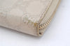 Authentic GUCCI Guccissima GG Leather Long Wallet Purse 112724 White 4863I