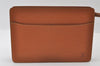 Authentic Louis Vuitton Epi Pochette Homme Clutch Hand Bag Brown M52528 LV 4865I