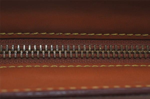 Authentic Louis Vuitton Epi Pochette Homme Clutch Hand Bag Brown M52528 LV 4865I