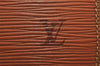 Authentic Louis Vuitton Epi Pochette Homme Clutch Hand Bag Brown M52528 LV 4865I