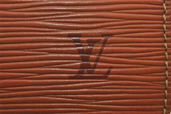 Authentic Louis Vuitton Epi Pochette Homme Clutch Hand Bag Brown M52528 LV 4865I