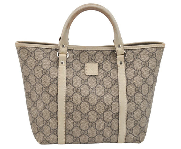 Authentic GUCCI Children's GG PVC Leather Tote Hand Bag Purse 297557 Brown 4869I