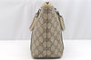 Authentic GUCCI Children's GG PVC Leather Tote Hand Bag Purse 297557 Brown 4869I