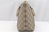 Authentic GUCCI Children's GG PVC Leather Tote Hand Bag Purse 297557 Brown 4869I