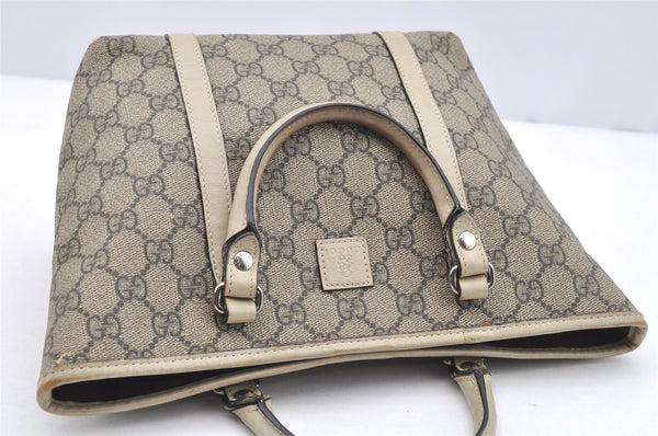 Authentic GUCCI Children's GG PVC Leather Tote Hand Bag Purse 297557 Brown 4869I