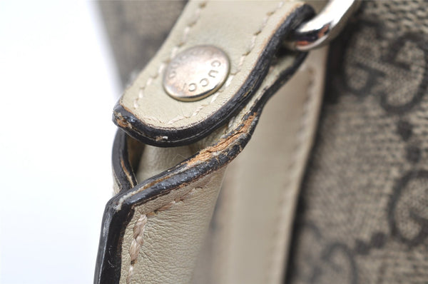 Authentic GUCCI Children's GG PVC Leather Tote Hand Bag Purse 297557 Brown 4869I