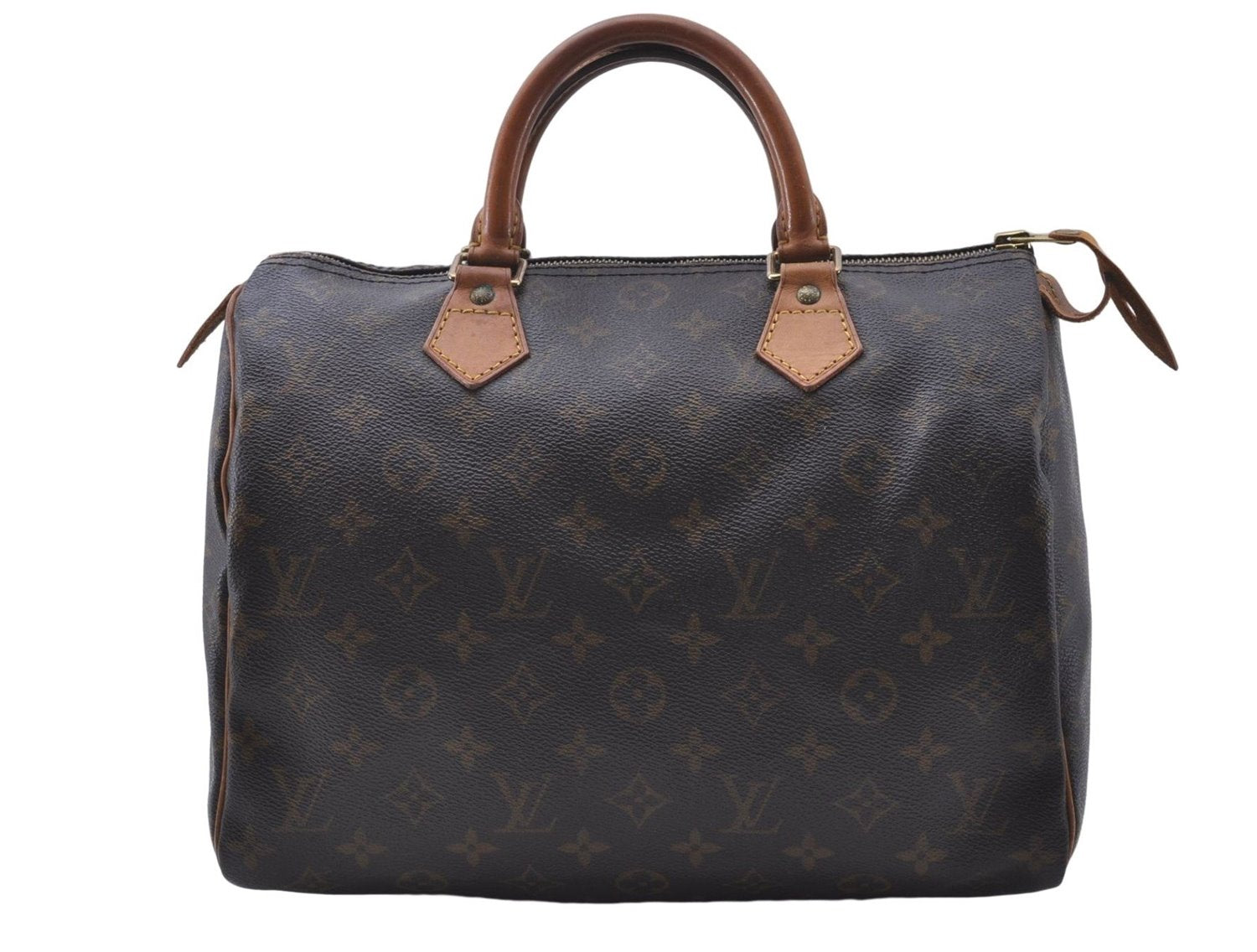 Authentic Louis Vuitton Monogram Speedy 30 Hand Bag M41526 LV 4871D