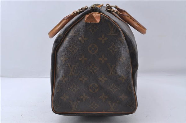 Authentic Louis Vuitton Monogram Speedy 30 Hand Bag M41526 LV 4871D