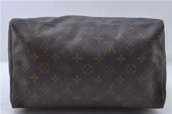 Authentic Louis Vuitton Monogram Speedy 30 Hand Bag M41526 LV 4871D