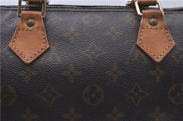 Authentic Louis Vuitton Monogram Speedy 30 Hand Bag M41526 LV 4871D