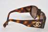 Authentic CHANEL Vintage Sunglasses CoCo Mark Plastic 01451 Brown Junk 4871I
